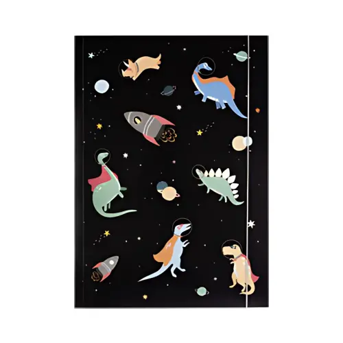 folia Opbergmap voor tekeningen HOTFOIL 'Space Dinos'