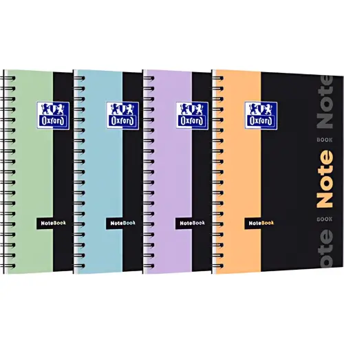 Oxford Studenten Spiraalnotitieboekje NOTEBOOK Pastel, B5, sey&egrave;s 