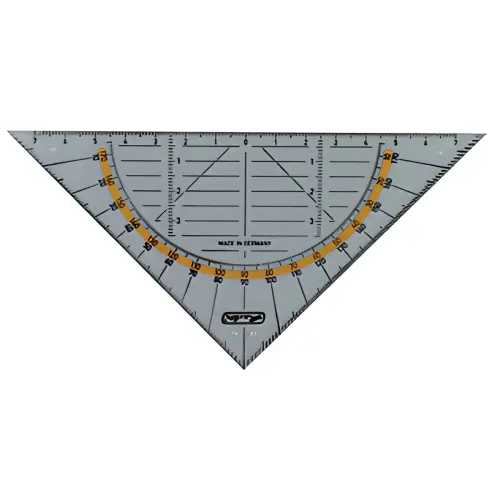 Geometrische driehoek - hypotenusa 160 mm - Herlitz
