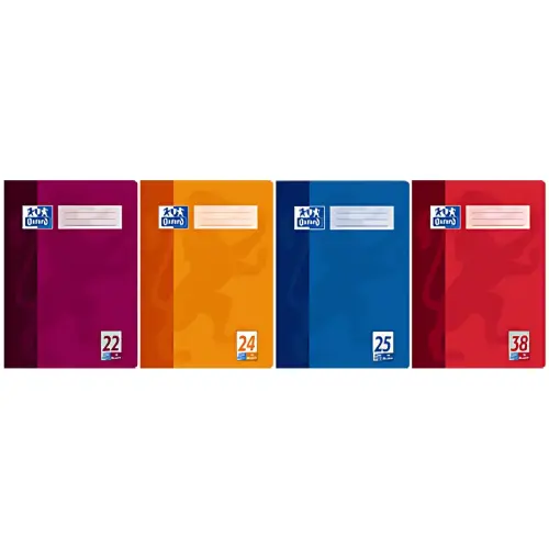 Schrift - A4 - lijntjes 26 / geruit - 32 pagina's - Oxford