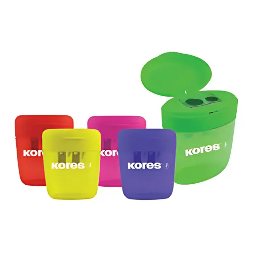 Kores Dubbele puntenslijper DEPOSITO, assorti