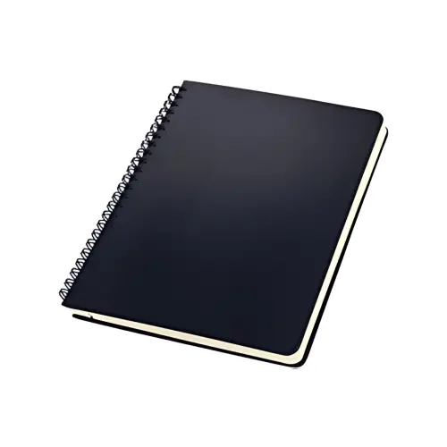 sigel Conceptum spiraalnotitieboek, A5, gelijnd, zwart