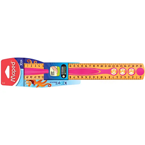 MAPED Platte liniaal Kidy Grip, 300 mm, van kunststof