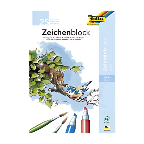 folia Tekentablet, 80 g/m2, A3, 25 vellen