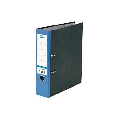 10 ELBA smart ordners marmerachtig wolkachtig, rug: 80 mm, A4, zwart 