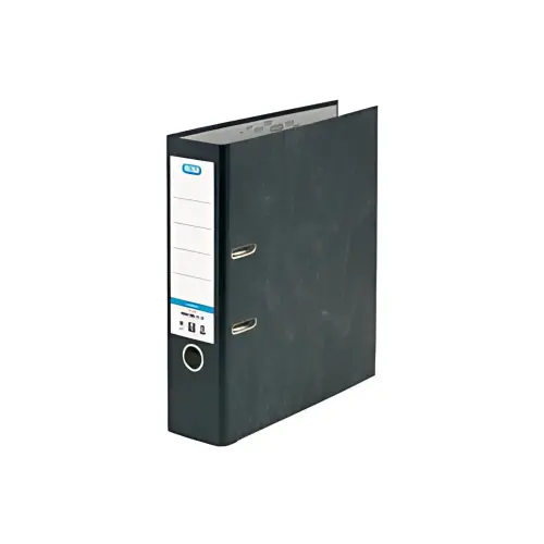 10 ELBA smart ordners marmerachtig wolkachtig, rug: 80 mm, A4, zwart 