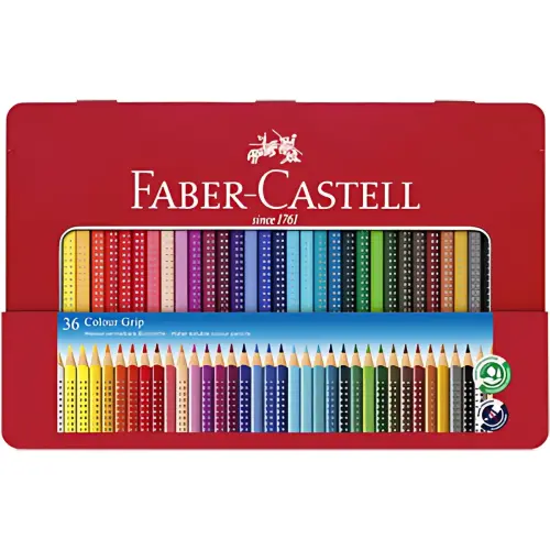 Kleurpotloden Colour GRIP - etui van 36 - Faber-Castell 