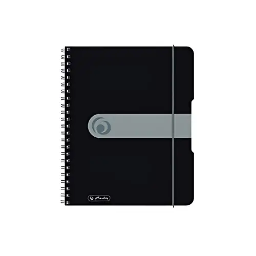 HERLITZ Spiraalnotitieboek easy orga to go, A5, zwart