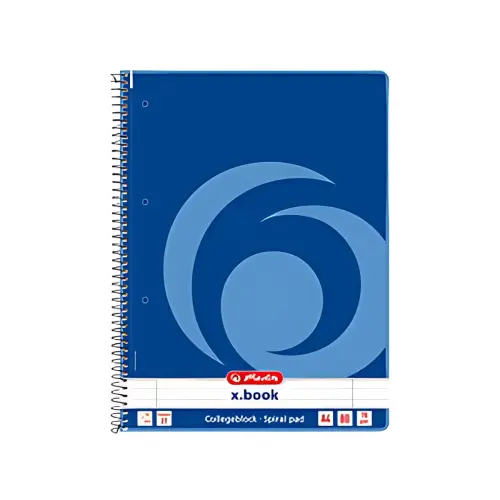 Spiraalschrift x.book - A4 - 160 pagina's - gelinieerd - Herlitz 
