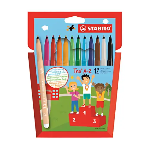 STABILO Feutre Trio A-Z, kartonnen etui van 24 