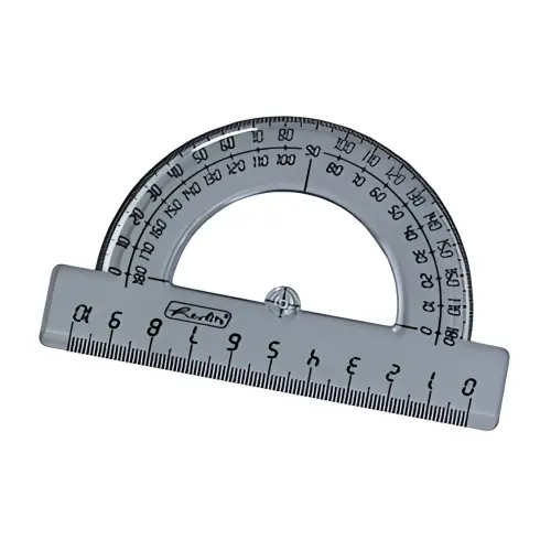 HERLITZ Halfcirkel rapporteur 180 graden, van plastic 