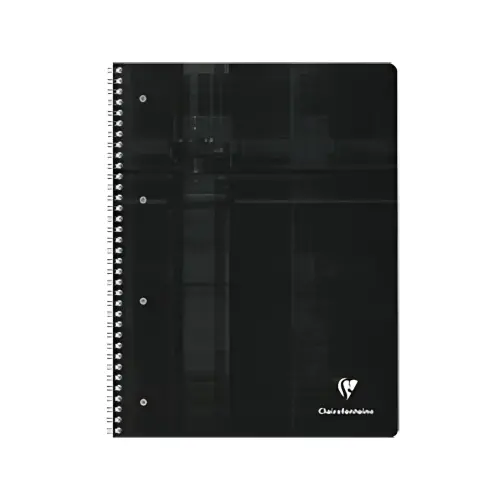 Clairefontaine Spiraalschrift, A4, gelinieerd met marge,