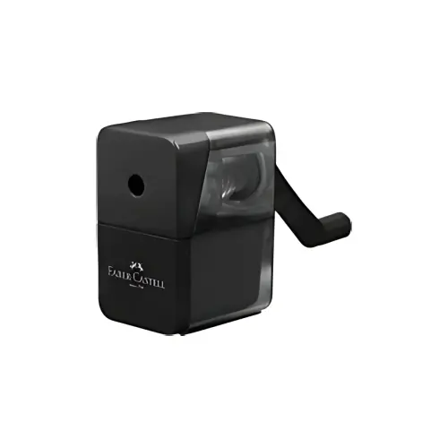 FABER-CASTELL Puntenslijper, handmatig, 1 gat, zwart 