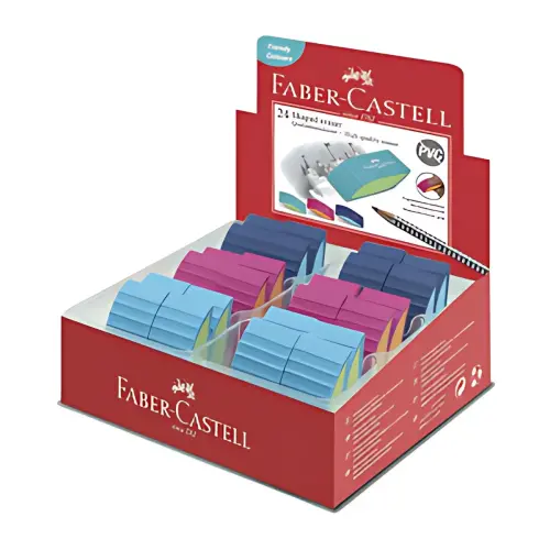 24 FABER-CASTELL gum BICOLOR, assorti 