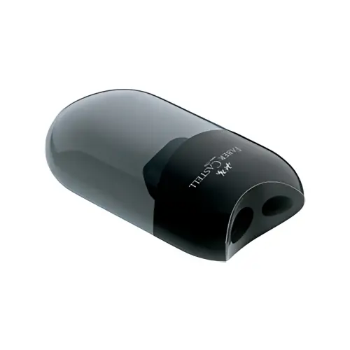 FABER-CASTELL Dubbele puntenslijper, zwart