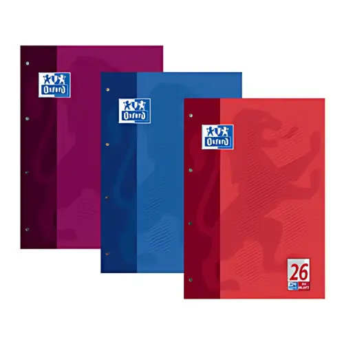 Oxford Schoolschrift, A4, 100 pagina's, gelijmd aan de bovenzijde, 