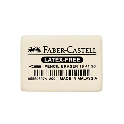 FABER-CASTELL Gum van rubber 7041-20, wit 
