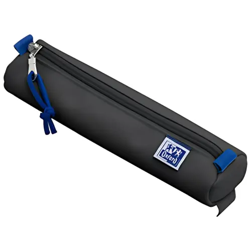 Etui - polyester - rond - klein - Zwart - Oxford 
