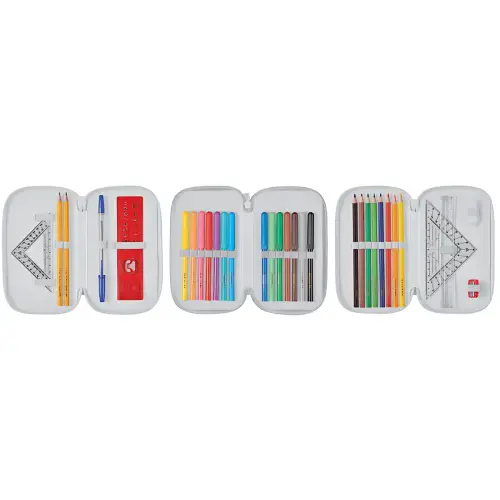 HERLITZ Schooletui TriCase 'Deep Ocean', 31 stuks 