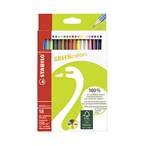 Kleurpotlood GREENcolors - kartonnen doos van 24 - Stabilo 