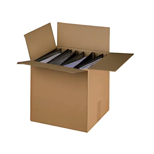 10 smartboxpro Verzenddozen voor ordners, bruin, voor 4- 