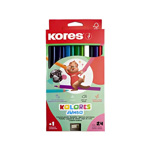 Kores Kleurpotlood 'Kolores JUMBO', kartonnen doos van 12