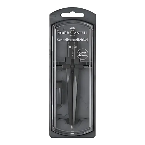 FABER-CASTELL Snelinstelbare passer STREAM, zwart 