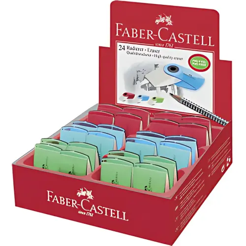 Mini plastic gom SLEEVE - Assorti - Faber-Castell