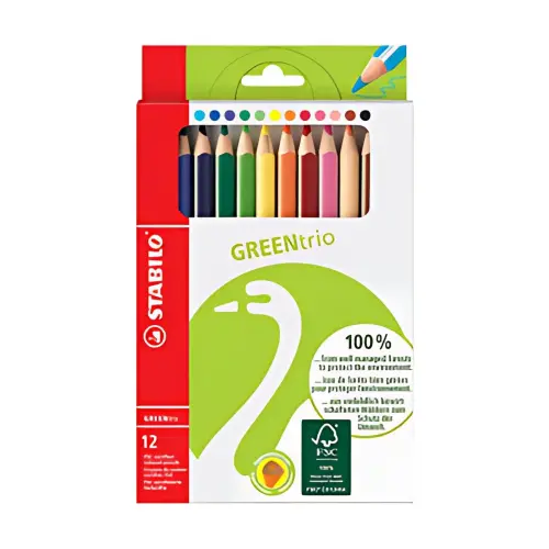STABILO Kleurpotlood GREENtrio, dik, kartonnen etui 