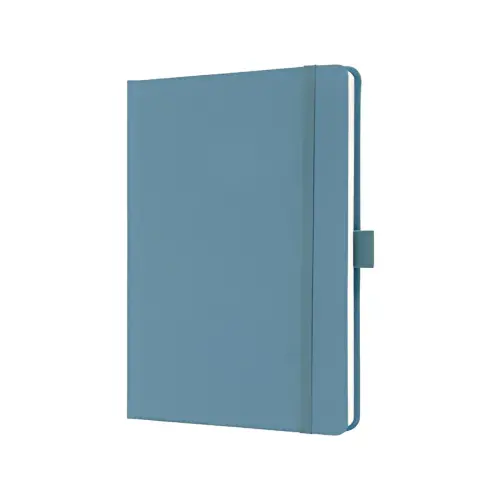 sigel Notitieboek Jolie Feel, stof, A5, gelinieerd, blauw
