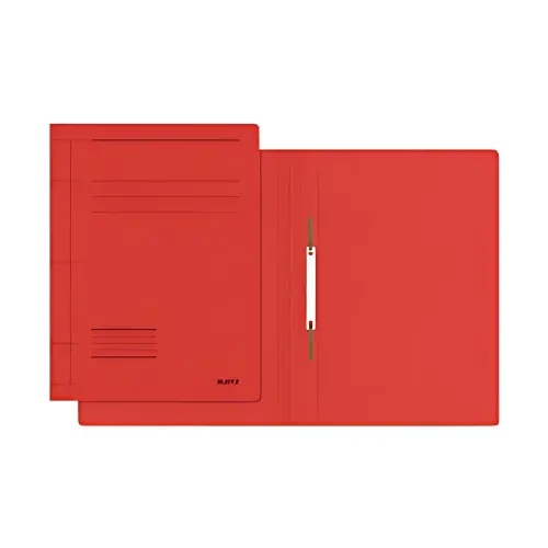 25 LEITZ Fresh insteekhoezen, A4-formaat, karton, rood, zonder perforatie