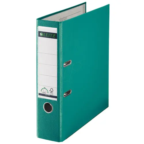 20 LEITZ Hefboomordners 180 graden, A4, 80 mm, turquoise