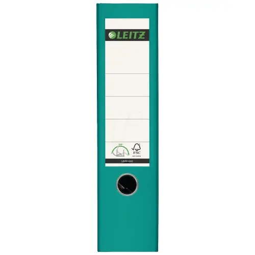 20 LEITZ Hefboomordners 180 graden, A4, 80 mm, turquoise