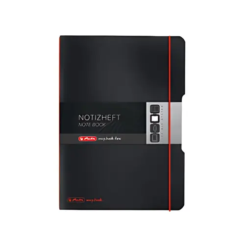 HERLITZ Notitieboek my.book flex, A5, PP, zwart 