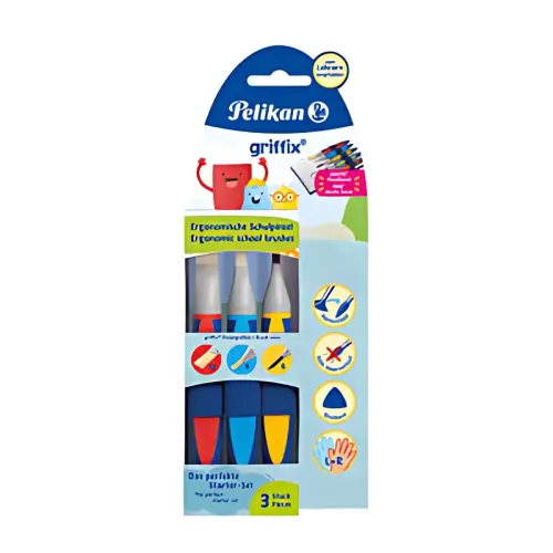 Griffix Set van schoolkwasten - 3 stuks - Pelikan 