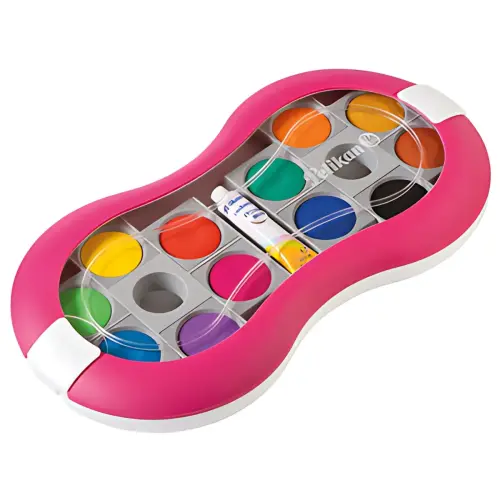Pelikan Space+ verfdoos, 12 kleuren, roze