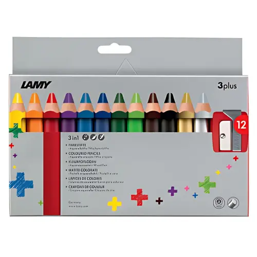 LAMY 3-in-1 kleurpotlood 3plus, kartonnen etui van 12