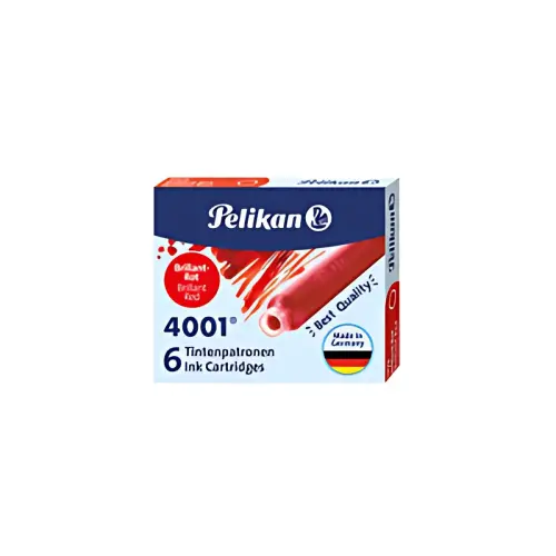 Inktpatronen 4001 TP/6 - Glanzend bruin - Pelikan