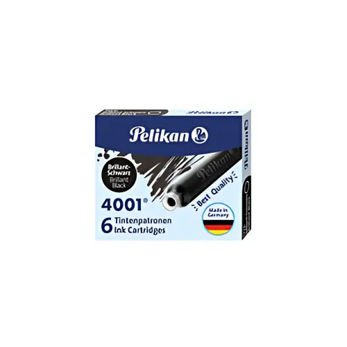 Inktpatronen 4001 TP/6 - Glanzend bruin - Pelikan