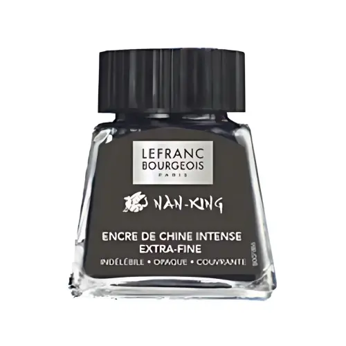 LEFRANC BOURGEOIS Nan-King Chinese inkt, 14 ml, zwart 
