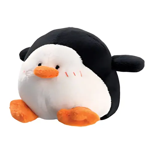 MAPED Pluizige borddoek 'Pingu&iuml;n', zwart/wit 