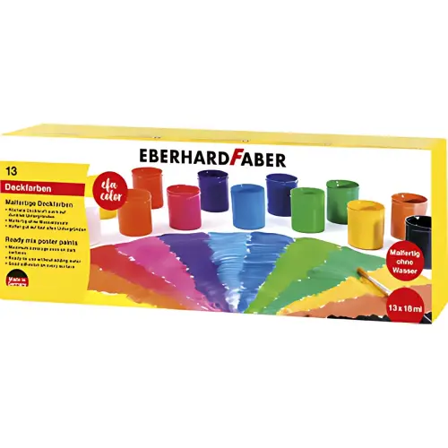 EBERHARD FABER Kant-en-klare gouache EFA Color, set van 13