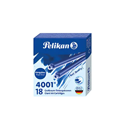 Langdurige inktpatronen 4001 GTP/18 - Koningsblauw - Pelikan