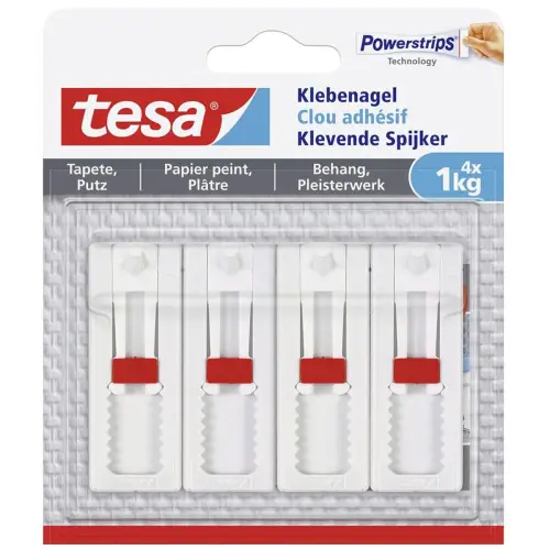 Powerstrips Clou zelfklevende strips voor behang en pleister - Tesa