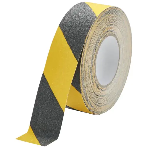 DURALINE GRIP antislipband, 50 mm, zwart/geel - Duurzaam