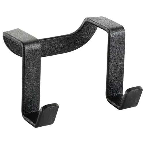 Dubbele haak Galileo LAVA, mat zwart - Metaltex