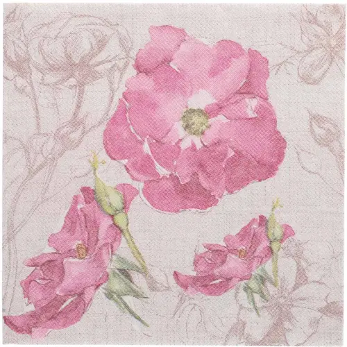 Servet met motief 'ROYAL Collection Blossom' - Papstar