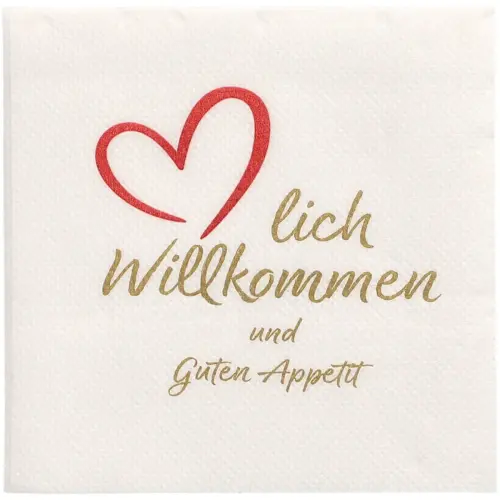 Cocktailservetten &laquo; PUNTO &raquo;, 200 x 200 mm, wit - Papstar 