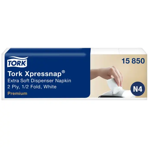 Xpressnap Servet voor dispenser, wit - Tork