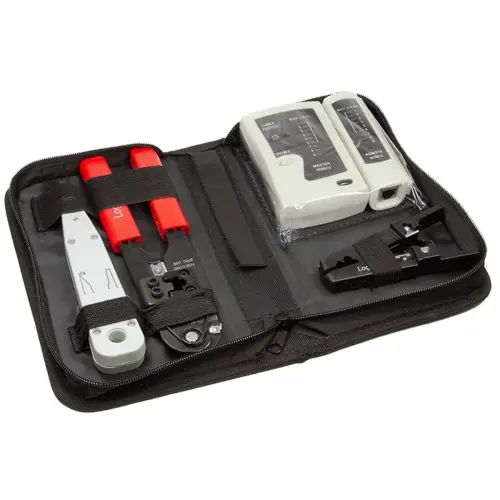 LogiLink Netwerktoolset, in een zwarte tas - LogiLink Professional
